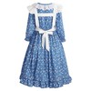 ReliBeauty Pioneer Girl Dress Colonial Prairie Costume Blue 120