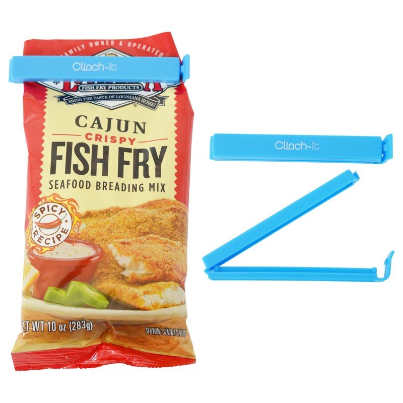 Clinch-It - Cierre Cuadrado para Bolsa, Multicolor, Paquete de 4,