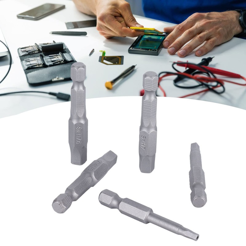 Magnetic Pentagon Screwdriver Bit, Magnetic Key Drill Bit Set, 5-Piece