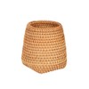 Hand Woven Rattan Pen Holder Cups Wicker Makeup Brush Storage
