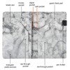 Server Books for Waitress - Marble Texture Leather Waiter Book