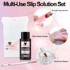 SUTOZMIWE Poly Gel Nail Kit, Clear White Nude Pink Nail