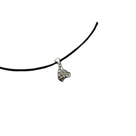 Chain | Meteorite | Shooting Star | with Rubber Cord with Silver Clasp Unique with Certificate of Authenticity. In Gift Box | Made in Argentina