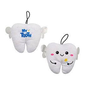 Fun Express Plush Tooth Fairy Pocket Pillow Door Hanger, 12 Pieces