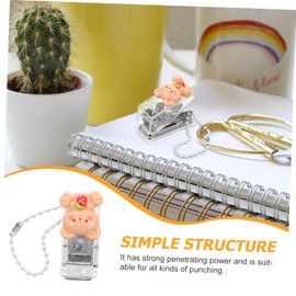 Operitacx Mini Hole Punch Single Ring Punch Mini Envelope Punch Keyword Paper Hole Punch Mini Punch for Labels Hand Hole Punch Made of Paper Plastic Craft Paper Strawberry