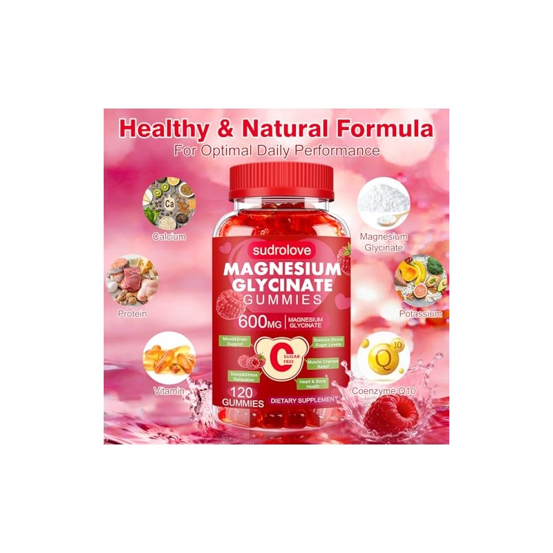 Magnesium Glycinate Gummies with Potassium and Vitamins