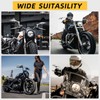 Motorcycle Mirrors for Handlebars, Chrome Adjustable Motorcycle Rearview Mirrors Competible