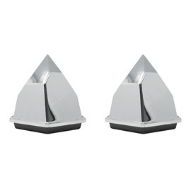 Defenders Diamond-Light Floating Pond Protector Iridescent Floating Diamond Scares Herons and Other Predators from Ponds Using Reflective Light and Movement, Silver, Twin-pack