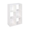 Decorative Home Stackable 6 Cube Cubeicals Organizer Storage Bookcase, with