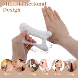 Gua Sha Massage Tool for Face & Body, Guasha Tool for Relaxation, Guas Sha Facial Trigger Point Massager, Gua Shas Body Tools for Mother, Women, Men (Wave Edge & Smooth Edge)