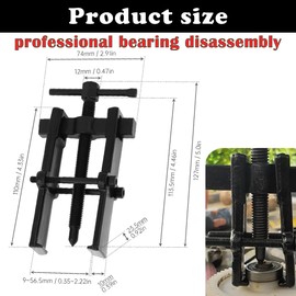4 Inch Universal Two Claw Puller,Bearing Gear Remover Tool,Bearing Puller,Bearing Puller Gear Remover Tool,Auto Mechanic Hand Tools for Bearing Maintenance,Fit for Wheel,Motorcycle,Bearings,Gears ﻿