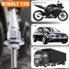 MEAJOO 4Pcs Spike License Plate Screw Fasteners Kit, Decorative Anti-Theft