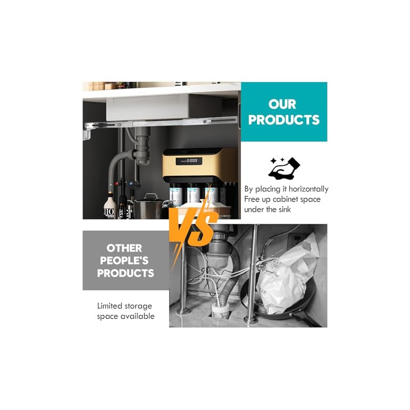 Undermount Sink Brackets, Stainless Steel Adjustable Undermounts Sinks Support, Horizontal