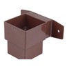 Wavin OSMA 4T824 Brown Pipe Connector and Bracket Stand-Off 61mm Square downpipe