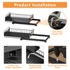 HOMEAILIE Under Sink Organizer, Single Tier Metal Pull Out Sliding