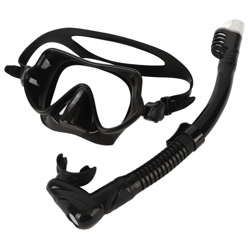 Snorkel Diving Goggles Portable Folding Silicone Full Dry Top Snorkel