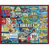 White Mountain I Love Delaware Puzzle 1000 Piece Collage Jigsaw