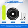 2.5" Round Rubber Trailer Bumpers Compatible with Truck Ramp Door