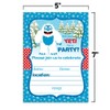 Abominable Snowman, Adorable Yeti Winter Birthday Party Invitations, 20 5x7