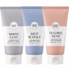 AmorePacific (아모레퍼시픽) 클렌징폼 150g 화이트클레이 모공+씨솔트 각질+티트리아크네 진정 Amorepacific Cleansing