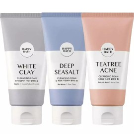 AmorePacific (아모레퍼시픽) 클렌징폼 150g 화이트클레이 모공+씨솔트 각질+티트리아크네 진정 Amorepacific Cleansing Foam 150g White Clay Pore+ Dead Skin Cell + Tea Tree Acne Soothing