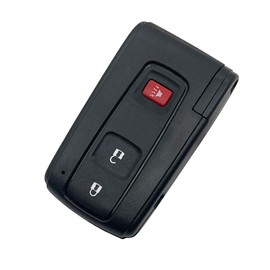 chyoekey Alloy Black Replacement Key Fob Case fits 2004-2009 Toyota Prius Smart Keyless Entry Key Fob Shell