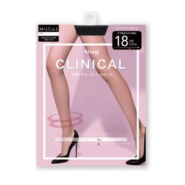Atsugi FP2212 FP2212 Compression Stockings, CLINICAL Stockings, Tightening, Hard Ankle, Black