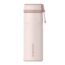 The IceFlow Bottle Twist Flip 0.47L / 16oz | Rose Quartz | Cold for 8 Hours | Iced for 40hrs | Dishwasher Safe | Recycled Stainless Steel | BPA Free | Double Wall Vacuum Insulation