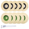 Yauhar 11Pcs Wool Buffing Polishing Wheel Set Contains 4-1/2 x