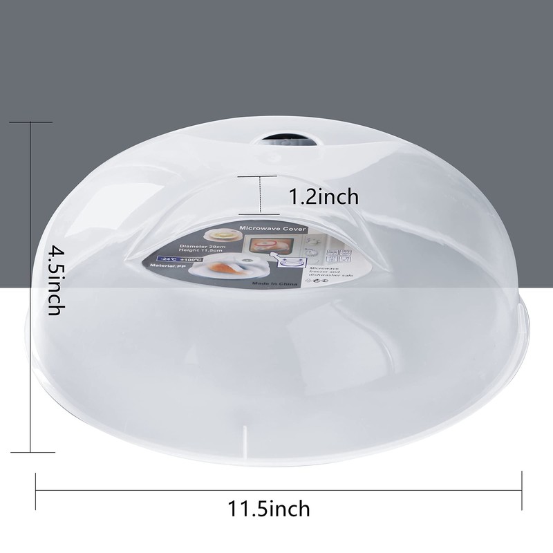 Microwave Splatter Cover for Food Large Microwave Plate Cover Guard