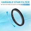 sourcing map 58mm Variable Star Filter, Starburst Lens Filter 4-8