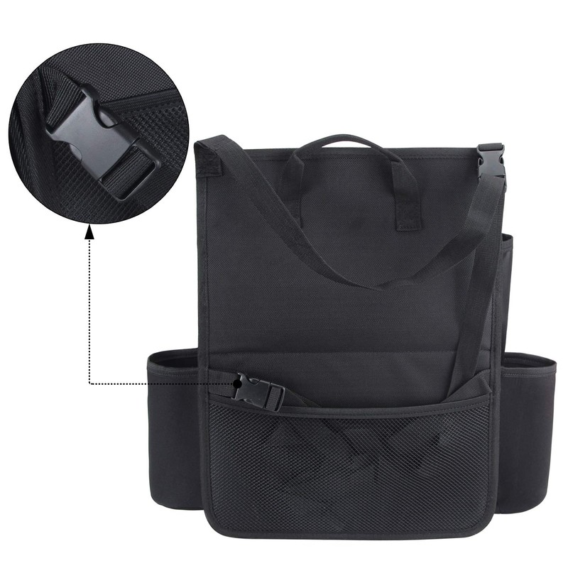 LUXJA Car Front Seat Organizer with Laptop and Tablet Storage