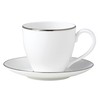 Lenox Continental Dining Platinum Cup and Saucer, 1.15 LB, White