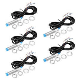 AYWHP 5PCS LJ12A3-4-Z/BX Inductive Proximity Sensor NPN 3-Conductor 6-36V DC, 0-4mm Detection Distance for Automation, CNC Machines, 3D Printers