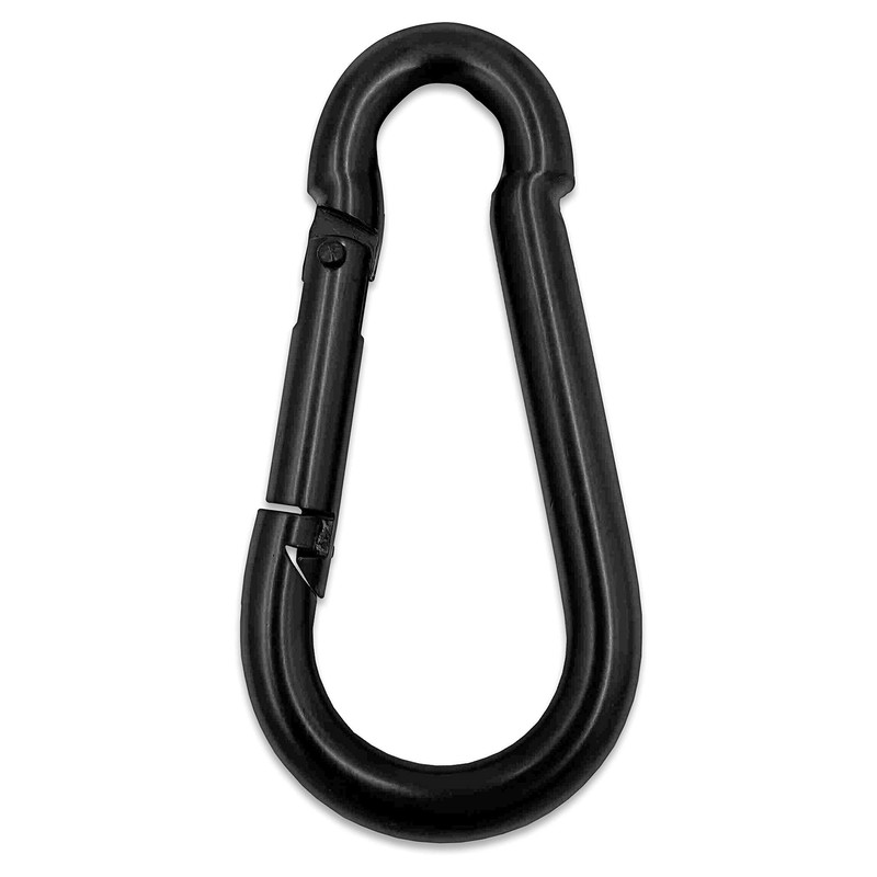 C.P. Sports One-Handle Grip Black with Carabiner Hook 8 mm
