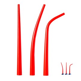 Caulking Nozzle of Caulking Gun, Curved caulking Nozzle applicator, Replacement Extension Tool Used in Construction (3 Pieces-1, one Straight Two Bend)