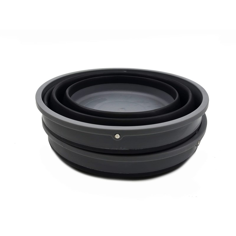 SAMMART 10L (2.6 gallons) Collapsible Plastic Riund Bucket - Foldable