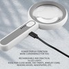 Handheld LED Magnifying Glass Touch Control Rechargeable Portable Illuminated Magnifier
