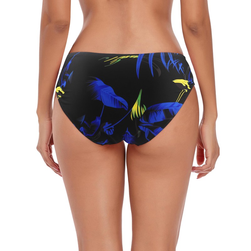 Ocean Blues - Parte inferior de bikini para mujer, Feather