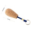 Pack of 5 Boots Key Pendant Made of Cork |