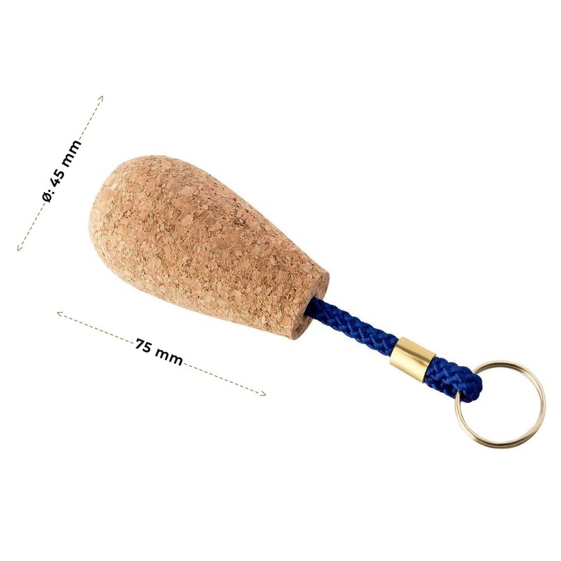 Pack of 5 Boots Key Pendant Made of Cork |