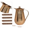 BOLD & DIVINE 2 Liter Copper Pitcher, Hand Hammered, Classic,
