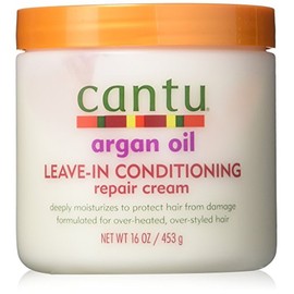 Cantu Argan Oil Leave-In Conditioner Repair Cream 16 Ounce (473ml) (2 Pack)