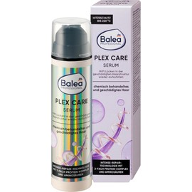 Balea Set of 3 hair care: Professional leave-in serum plex care strengthens damaged hair, builds, smooths the hair structure (2 x 50 ml) + twin pack ETERNAL SUMMER shampoo and conditioner (300 ml),