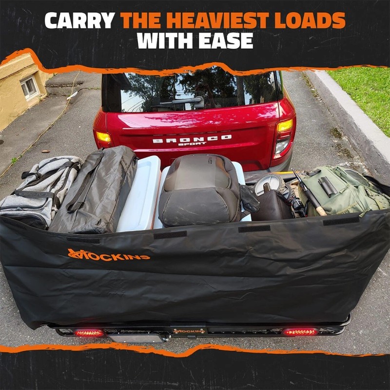 Mockins 40 Cu Ft. Black Waterproof Car Carrier Cargo Bag