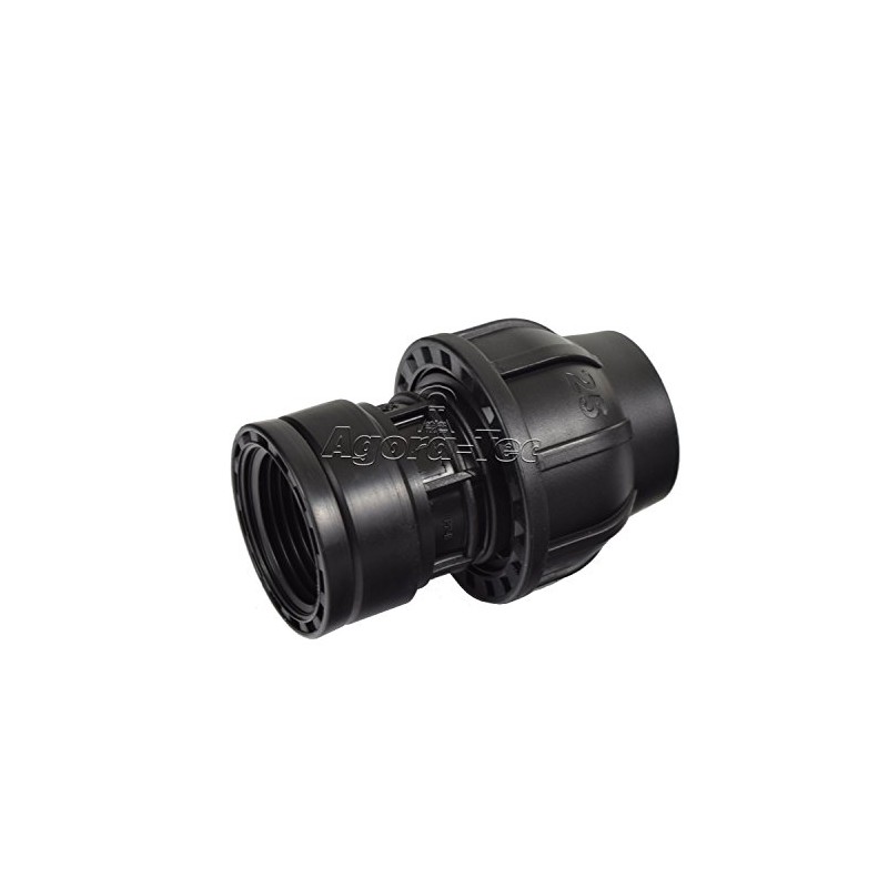 Agora-Tec PE Fitting Coupling 25 mm x 1 Inch Internal