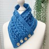 Crochet Pattern for Ladies Neck Warmer Scarf, use Aran Yarn