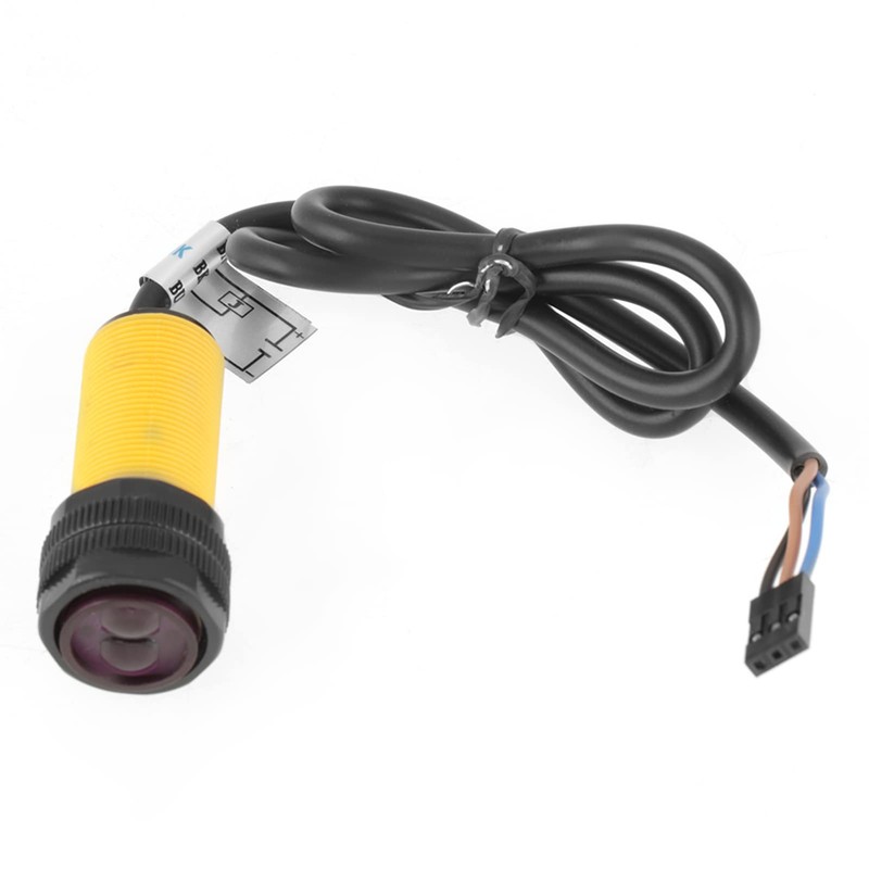 POCREATION E18-D80NK Infrared Sensor, Detection Distance Adjustable Photoelectric with Transmitter
