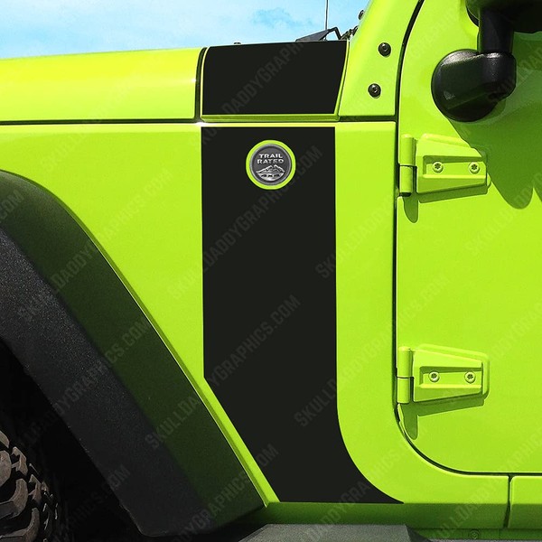 Skull Daddy Graphics Cowl Hood and Fender Stripe Decal Sticker