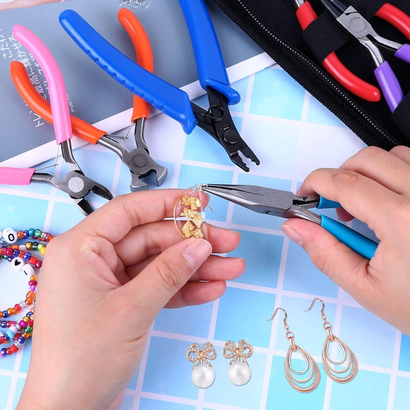 Acejoz Jewelry Making Tools Kit: 6pc Set, Including Needle Round
